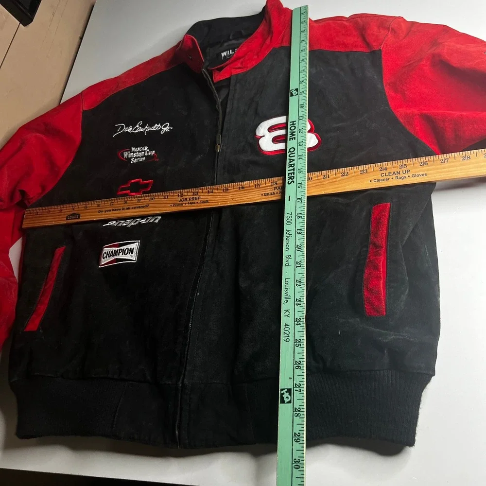 Wilsons Leather Chase Authentics Dale Earnhardt Jr 8 Budweiser NASCAR Jacket XL